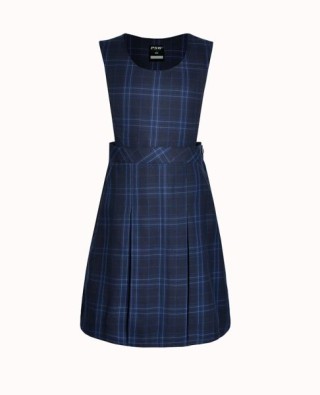 Box Pleat Tunic:Ink/Royal/Grey